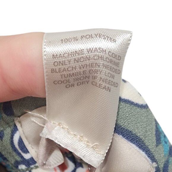 LOFT Women's Floral Wide-Leg Pants, Size L, Lightweight 100% Polyester - Picture 7 of 16